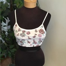 Urban Outfitters floral cami Womans size small pullover cropped