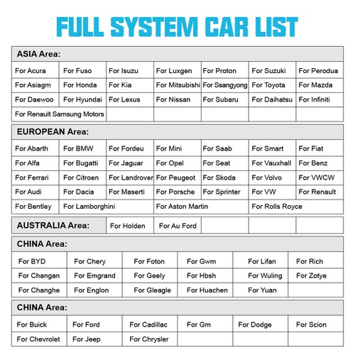 Ancel X7 Car OBD2 Scanner Full System Diagnostic Tool Code Reader Active Test - Picture 12 of 17