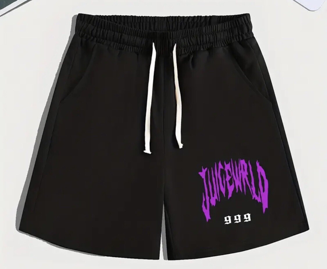 Juice Wrld 999 Shorts (Black & Purple) (S-XXL) | eBay Juice Wrld 999 Shorts (Black & Purple) (S-XXL) | eBay