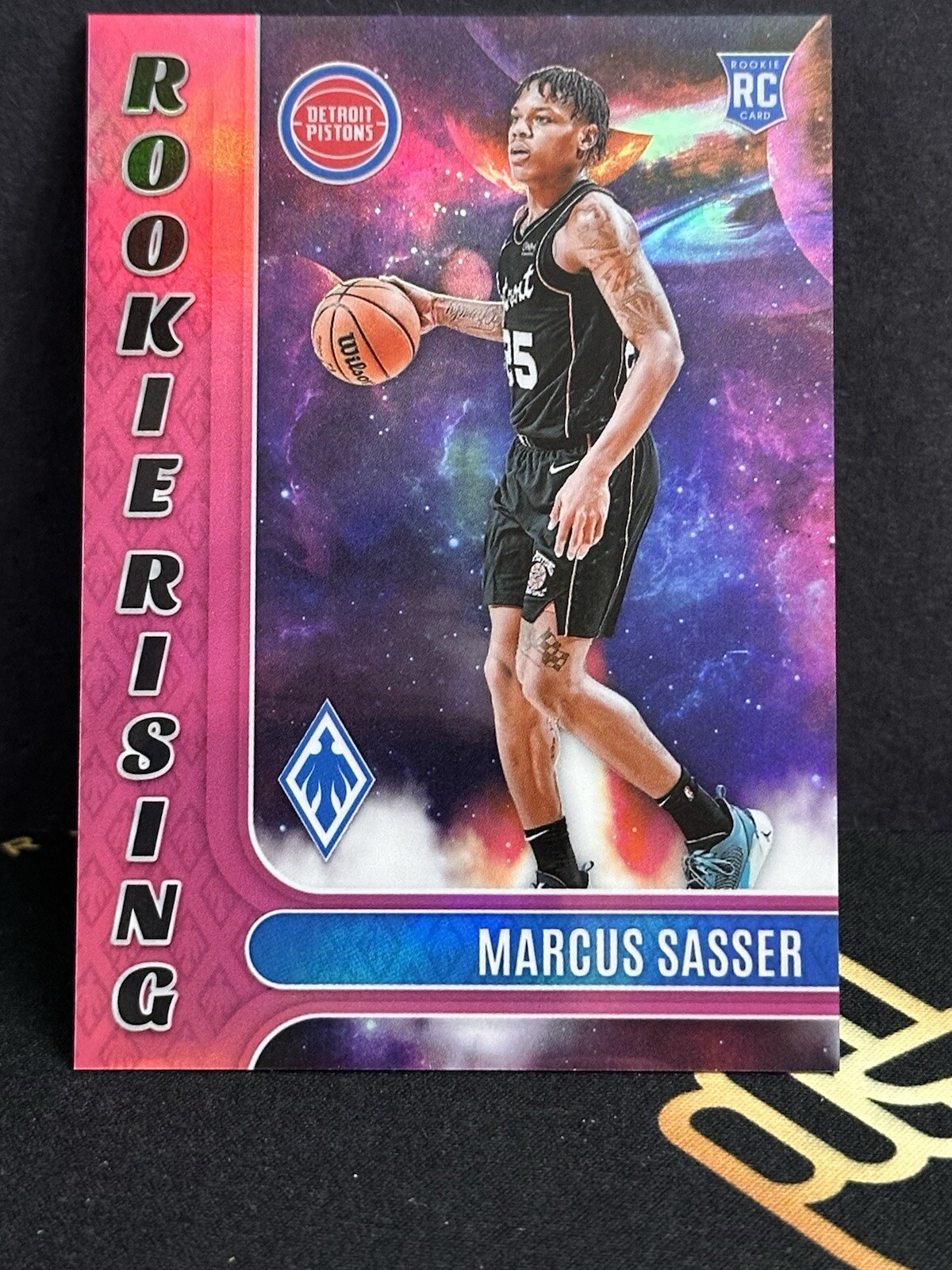 2023-24 Panini Phoenix Basketball RC #4 Marcus Sasser Rookie Rising Pink SSP /99