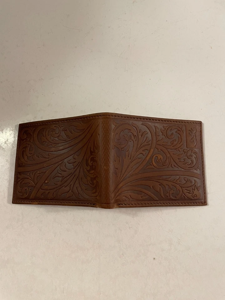 Browning Tooled Leather Men's Wallet 100% Top Grain Leather India - Image 3 of 4