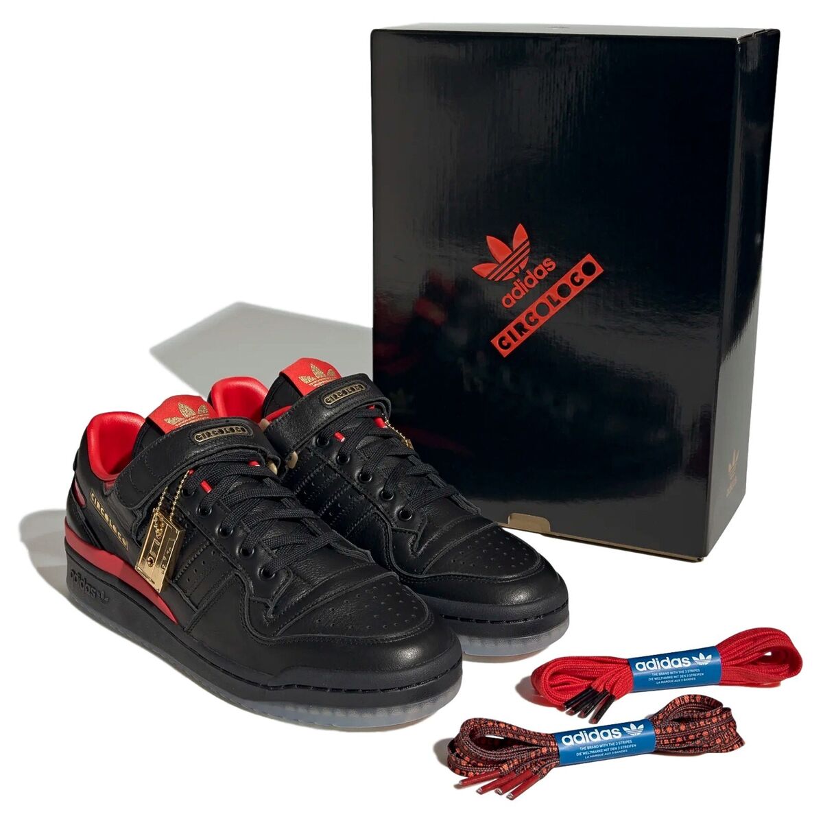 Adidas Forum Low x Circoloco 'Black Vivid Red' Men's Adidas Forum Low x Circoloco 'Black Vivid Red' Men's