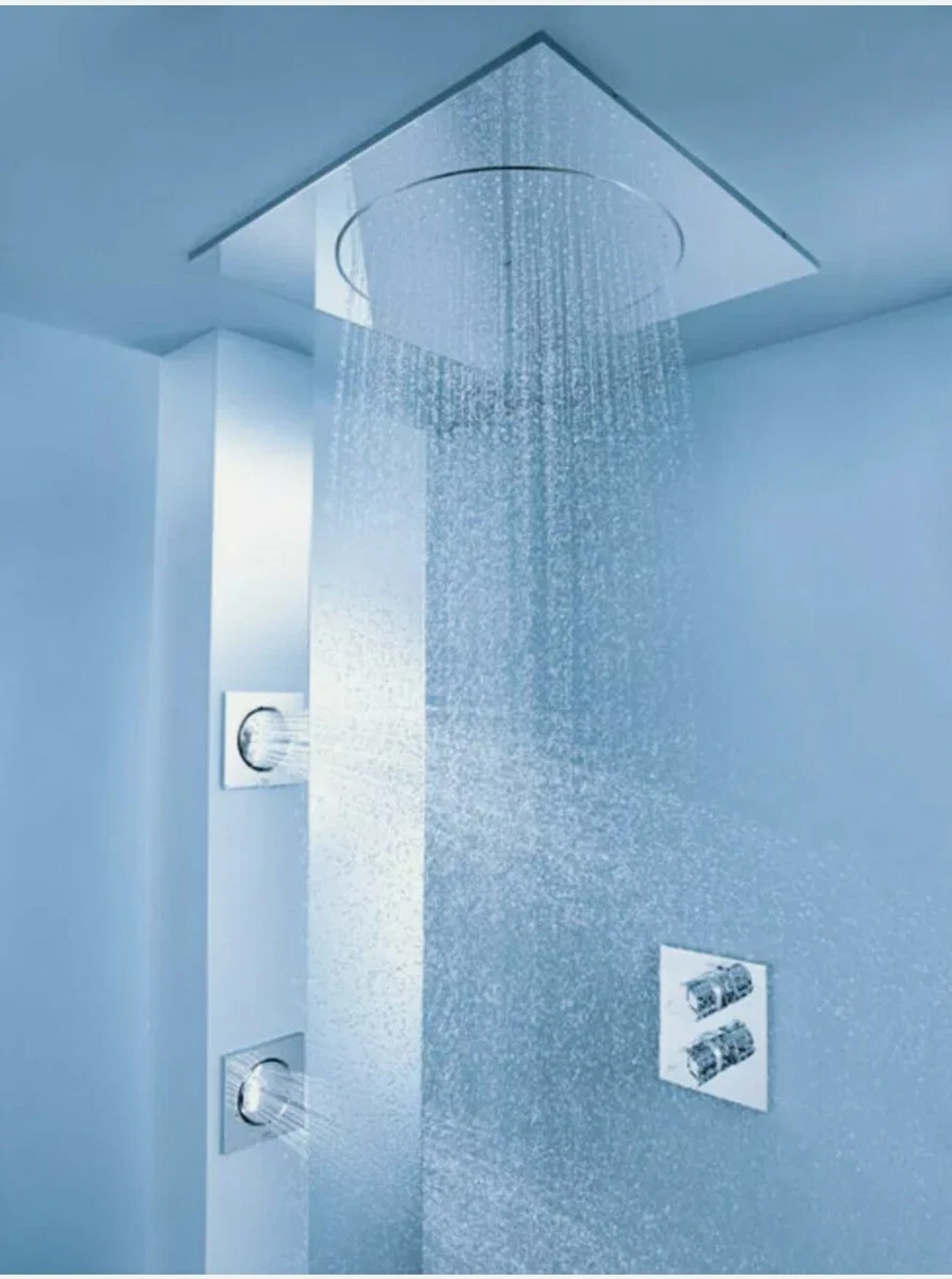 Flush Ceiling Mount Rain Shower Head Shelly Lighting