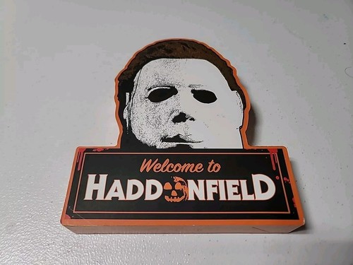 Silver Buffalo Wood Decor Jason Vorhees Welcome to Haddonfield NEW