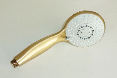 Design Handbrause Mit 3 Funktionen - Regen, Massage, Strahlregler, Verchromt, Mit Antikalkdüsen