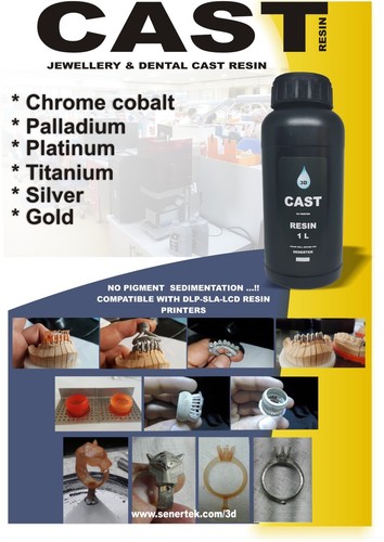DLP SLA LCD 3d printer castable high quality resin for dental & jewelry - Picture 2 of 12