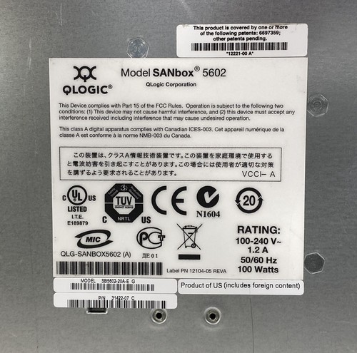 QLogic SANbox 5600 Series 5602 16-Port FibreChannel Switch *Bad Fan* - Picture 12 of 12