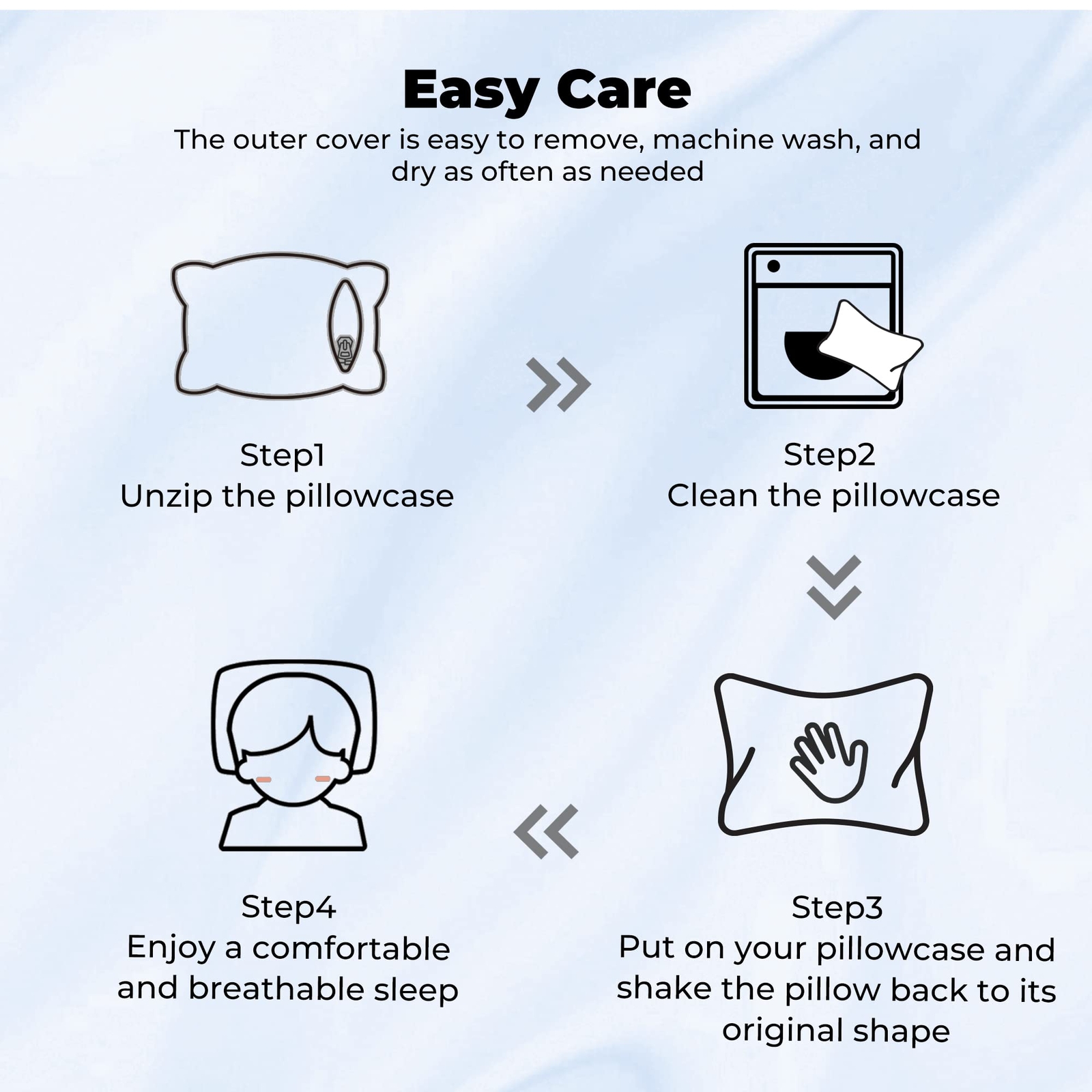 Peace nest 2 Pack Shredded Memory Foam Pillows for Neck and Shoulder Pain Coo...
