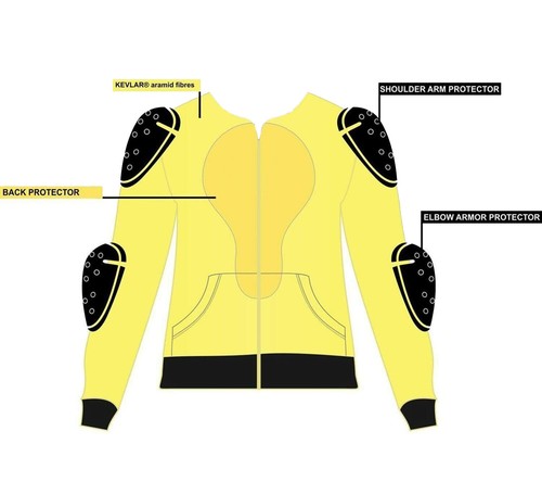 Motorbike Shirt CE Armoured Men Motorcycle Made with Kevlar Lined Jacket Shirts - Picture 6 of 29