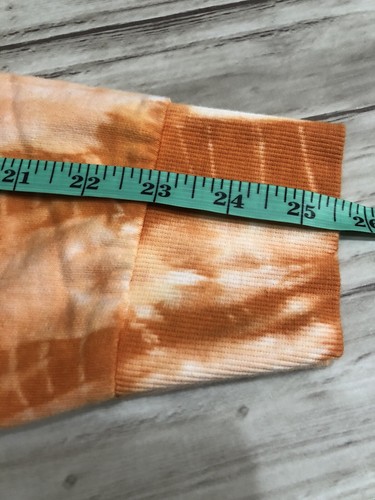 Converse Sweater Mens Large Tie Dye Pullover Sweatshirt Orange Long Sleeve N5 - Picture 12 of 12