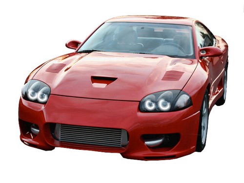 Bright White RF LED Headlight Halo Ring Kit for Dodge Stealth 94-98 - Picture 2 of 4