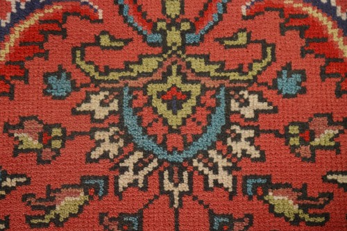 Heriz Serapi 8 ft. Runner Indian Oriental Rug Hand-knotted Wool 7' 11" x 2' 6" - Picture 7 of 12