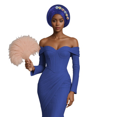 Mujeres nigerianas africanas auto gele headtie Aso Oke cabeza envolvente boda fiesta sombreros - Imagen 31 de 31