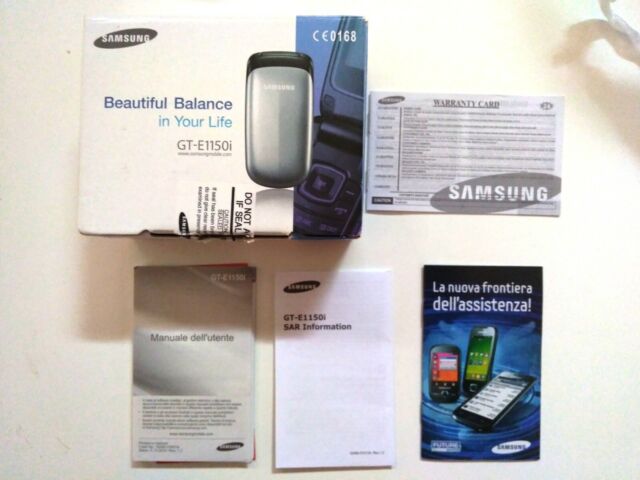 Only Box And Manual SAMSUNG GT-E115 Oi Solo Scatola e Manuale Cellulare Vintage Only Box And Manual SAMSUNG GT-E115 Oi Solo Scatola e Manuale Cellulare Vintage