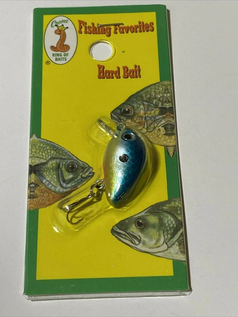 3 Leurres Topwater Creme's - Silver/Black Back (neufs)