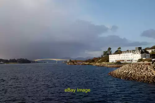 Photo 6x4 The Kyle of Lochalsh Hotel and the Skye Bridge The view to the  c2021