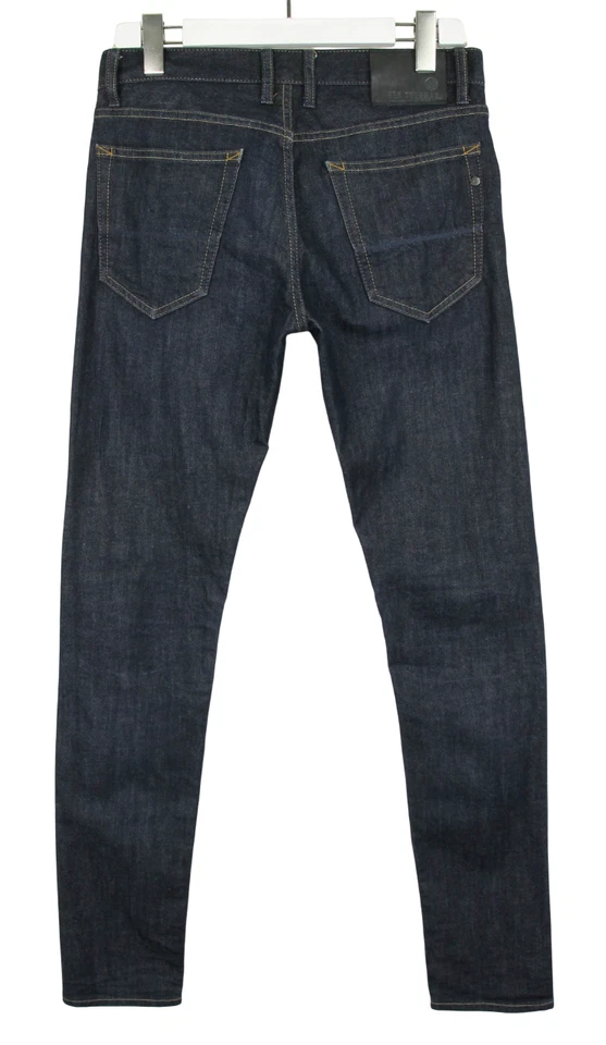Ben Sherman The Dingley Skinny Leg Vaqueros Hombres W31/L34 Azul Oscuro Zip Fly - Imagen 2 de 4