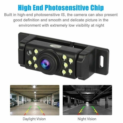 5'' Car Monitor HD Reverse Camera Backup Front Rear View Parking Kit Waterproof - Picture 7 of 20
