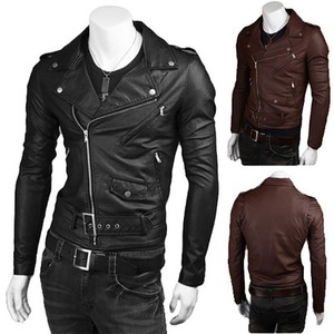 · · Clavo Chaqueta Cazadora de aviador Hombre en CUERO DE LA PU md17SH |  eBay