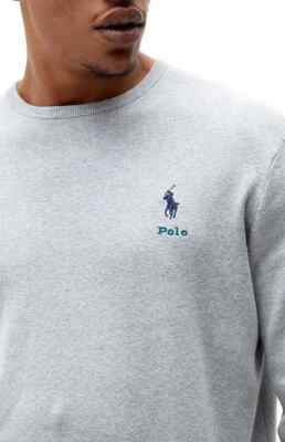 Polo Ralph Lauren Men's, Cotton Crew Neck Sweater, Grey