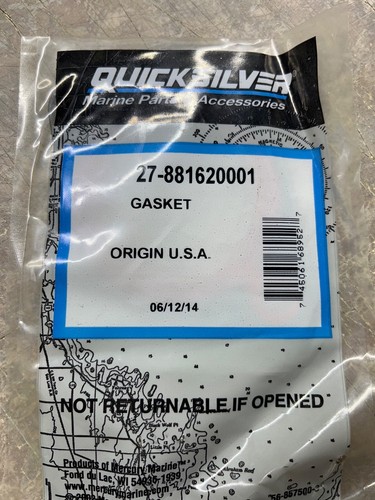 NOS QUICKSILVER MERCURY MERCRUISER 27-881620001 THERMOSTAT GASKET NEW OEM - Bild 2 von 2