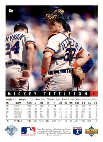 S2R11: 1992 Upper Deck Baseball Cards Pick from List 1-200 - Picture 172 of 400