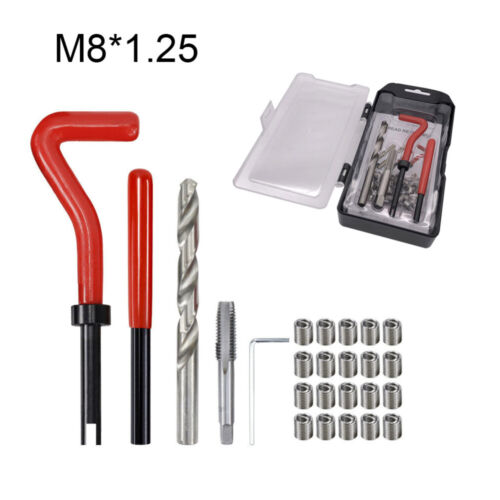 25pcs Thread Repair Tool Helicoil Wire Insert Kit HSS Drill Metric M5 M6 M8 AU - Picture 14 of 15