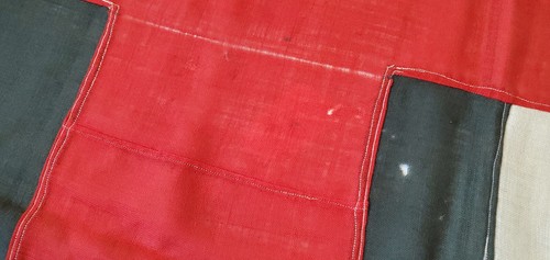 19th Century Antique Civil War Masonic Knights Templar Red Cross Beauceant Flag - Picture 3 of 19