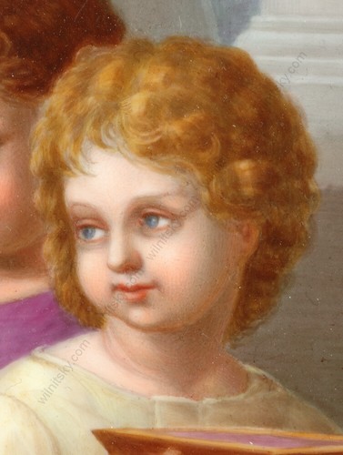 "Detail of Raffael's "The Sacrifice of Lystra"", Vienna porcelain plaque, 1830s - Picture 3 of 10