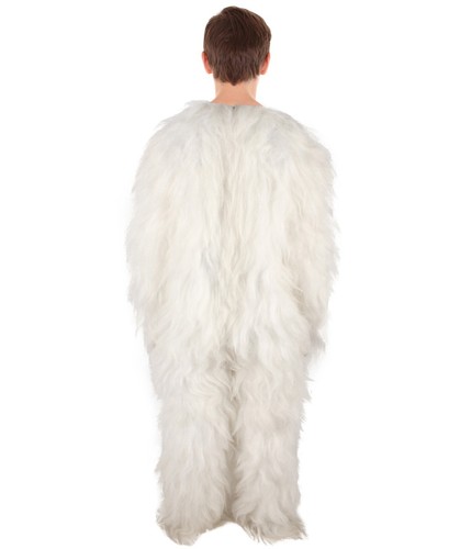 Furry Yeti White Snowman Costume & Bundle | Flame-retardant Synthetic Materials - Picture 10 of 41