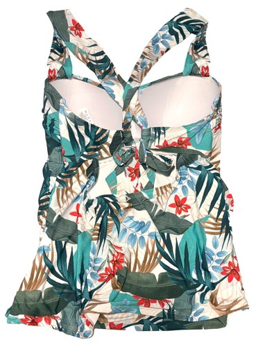 NWT Jantzen Women's Neotropics Comfort Strap Tropical Swim 14 Tankini TOP only - Picture 2 of 7