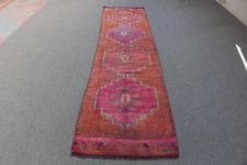2.7x11.3 ft Runner Rug, Anatolian Rug, Turkish Rug, Vintage Rug, Wool Rug