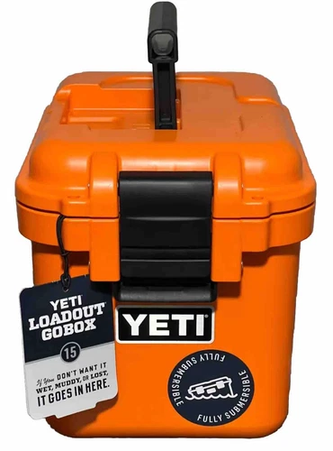 YETI LoadOut GoBox 15 King Crab Orange Limited Edition -Rare NWT