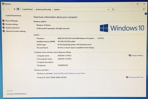 Acer Aspire TC-115 Tower Desktop AMD A6-6310 APU 16GB 1TB WiFi Win10 Home W845 - Picture 3 of 13