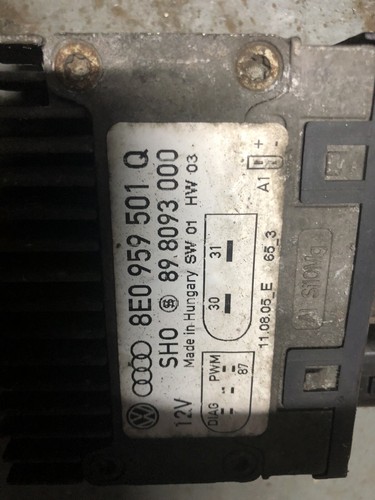 Original Audi A4/RS4 (05-09) Lüfterrelais ECU-Modul - 8E0959501Q - Bild 2 von 3