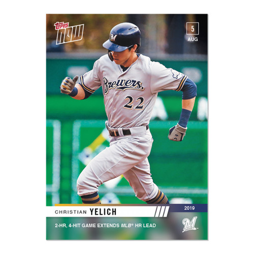 2019 Topps Now 640 Christian Yelich
