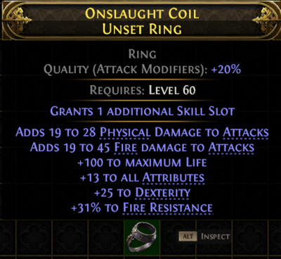 Ring Attributes Stat Invoker Gemling Standard Softcore Path of Exile 2 PoE 2
