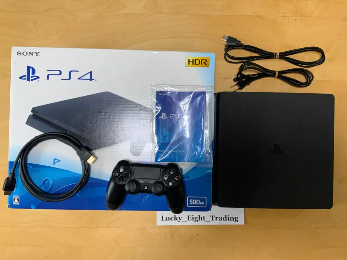 gammelklog sekvens Peru PS4 Jet Black Slim 1TB Console Box Sony PlayStation 4 [BX] | eBay