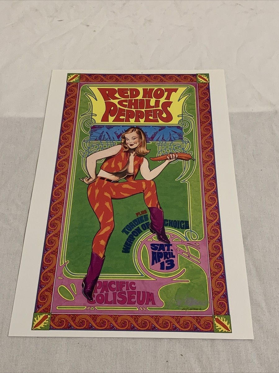 Red Hot Chili Peppers ポスター Red Hot Chili Peppers Poster Pacific Coliseum 1996 Litho
