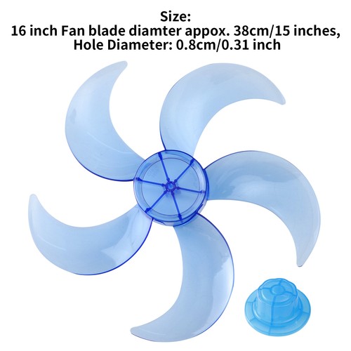 General Fan Blades Durable 5/6 Leaves Pedestal Fan Large Table Fanner Plastic - Bild 24 von 43