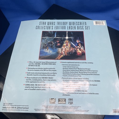 STAR WARS TRILOGY THE DEFINITIVE COLLECTION WIDESCREEN LASERDISC BOX SET JAPAN - Picture 9 of 24
