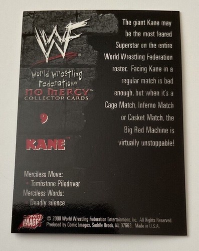 WWF No Mercy Comicbilder 2000 Wrestling Tracking Karten 1 - 80 (Wählen Sie Ihre Karte) - Bild 19 von 163