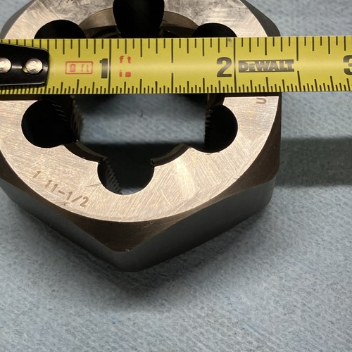 Hanson 7407 1” X 11-1/2 NPT Hex Die Made In USA! Fast Shipping! - Picture 4 of 6