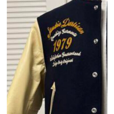 STUDIO D'ARTISAN Kiryu varsity jacket Size:42 Navy x Beige STUDIO D'ARTISAN Kiryu varsity jacket Size:42 Navy x Beige