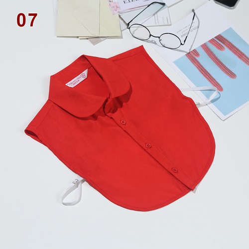 Women False Collar Womens Detachable Collar Bib Blouse Fake Lapel Half Shirt - Picture 15 of 46
