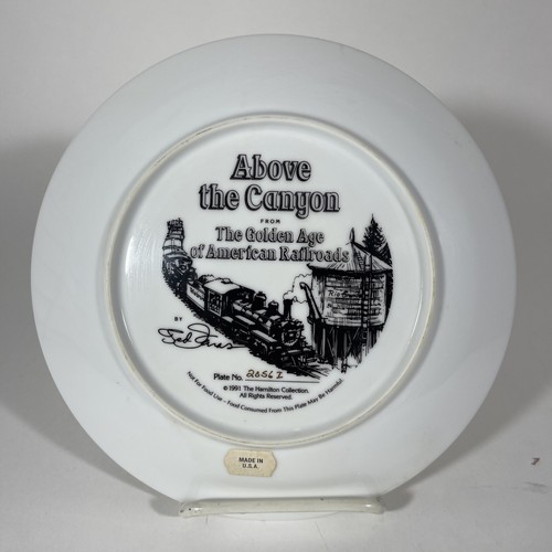 Río Grande Sobre el Cañón Placa La Edad de Oro de los Ferrocarriles Americanos 1991 - Imagen 3 de 5