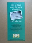1990 MAINE MALL "How to chase away the blues..." Original Print Ad 4 5/8"x10" — photo 1