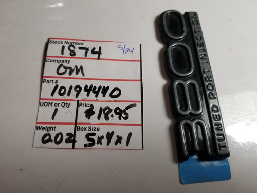OEM GM 10194440 Emblem "3800 Tuned Port Injection" New - Picture 6 of 6