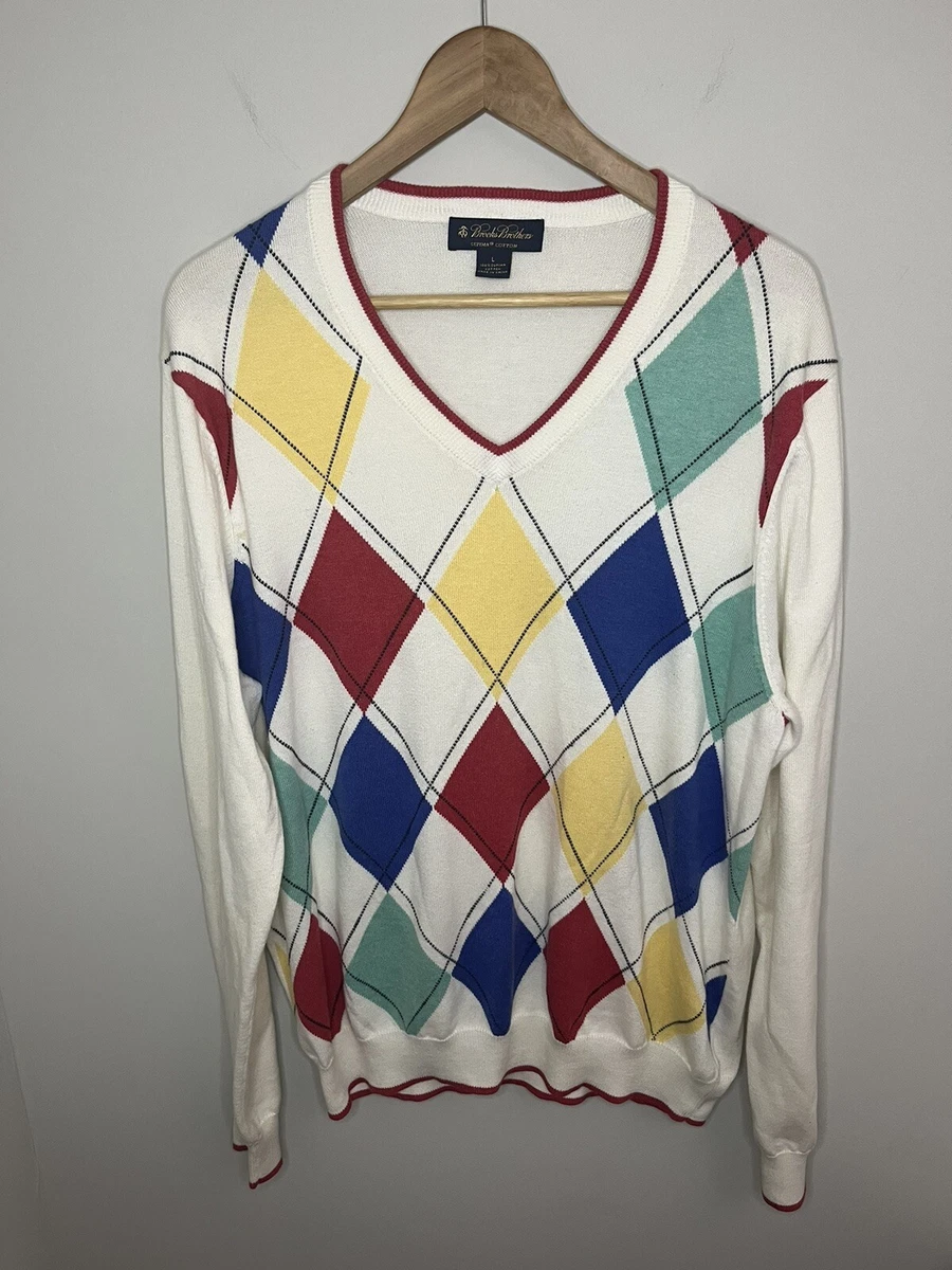 Brooks brothers argyle best sale sweater