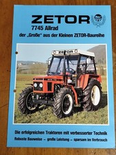 Zetor 7745 Allrad traktor prospekt tractor brochure  24